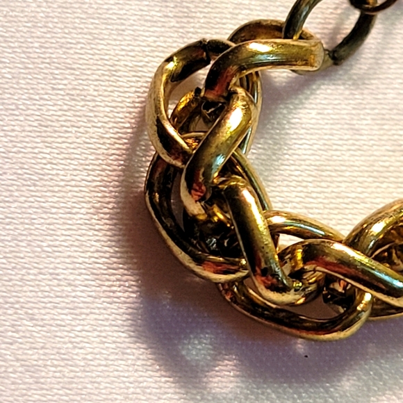 Vintage Gold Tone Rope Chain Necklace - Picture 7 of 7